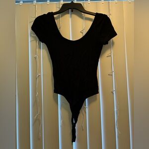 Short Sleeve Black Bodysuit